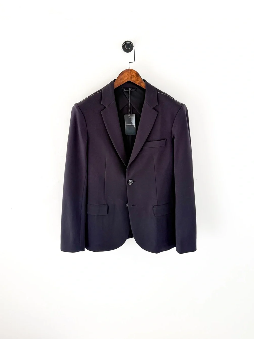 NEW Emporio Armani Navy Blue Stretch Italian Blazer Sport Coat 38R